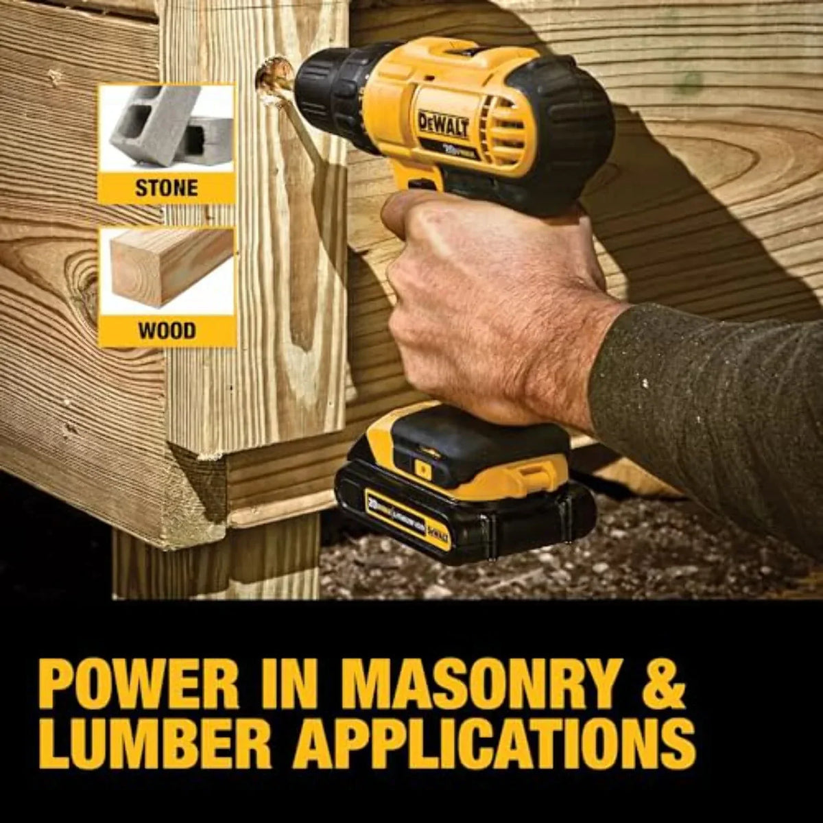 2026 NewDEWALT 20V Max Cordless Drill/Driver Kit, Compact, 1/2-Inch (DCD771C2), Yellow
