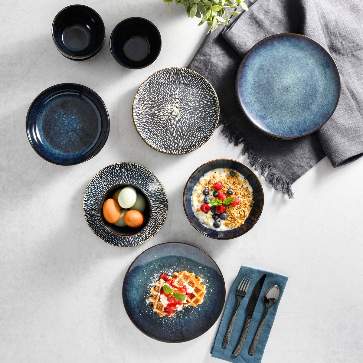 2026 NewGibson Elite Matisse 16-Piece Dinnerware Set - Taupe