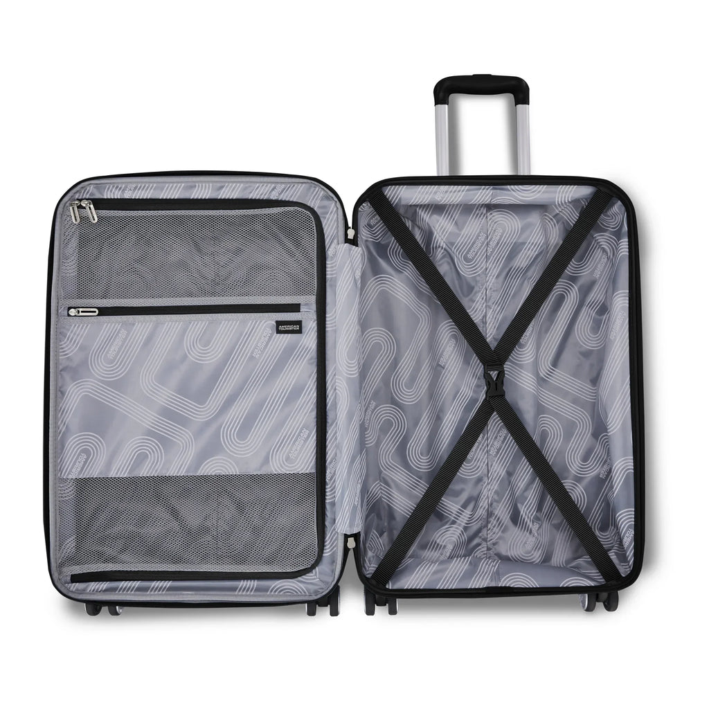 2026 NewAmerican Tourister Stratum 3.0 Large Hardside Checked Suitcase with Spinner Wheels - Black