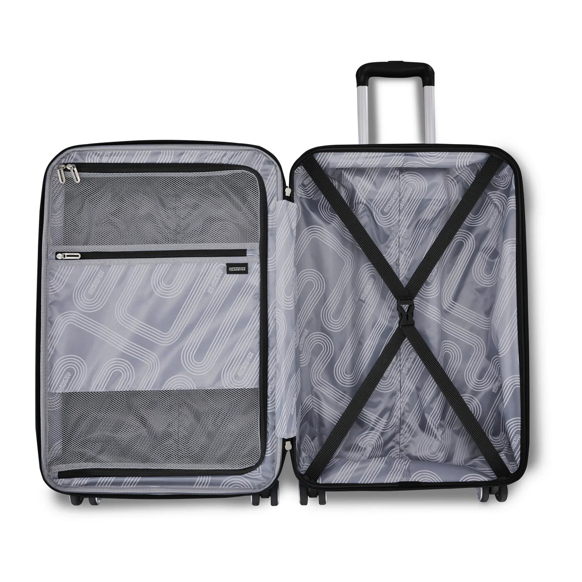 2026 NewAmerican Tourister Stratum 3.0 Large Hardside Checked Suitcase with Spinner Wheels - Black