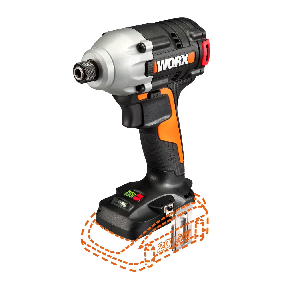 2026 New Worx WX291L.9 20V Power Share Cordless Impact Driver (Tool Only)