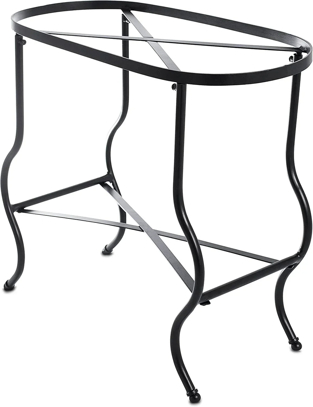 Steel Galvanized Beverage Tub with Stand and Drip Pan Tray - Oval Shape (Large Size) by MG Decor - Madhu Collection