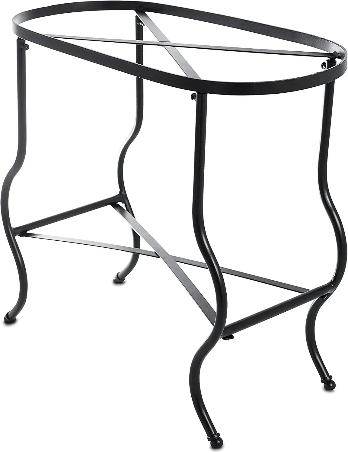 Steel Galvanized Beverage Tub with Stand and Drip Pan Tray - Oval Shape (Large Size) by MG Decor - Madhu Collection