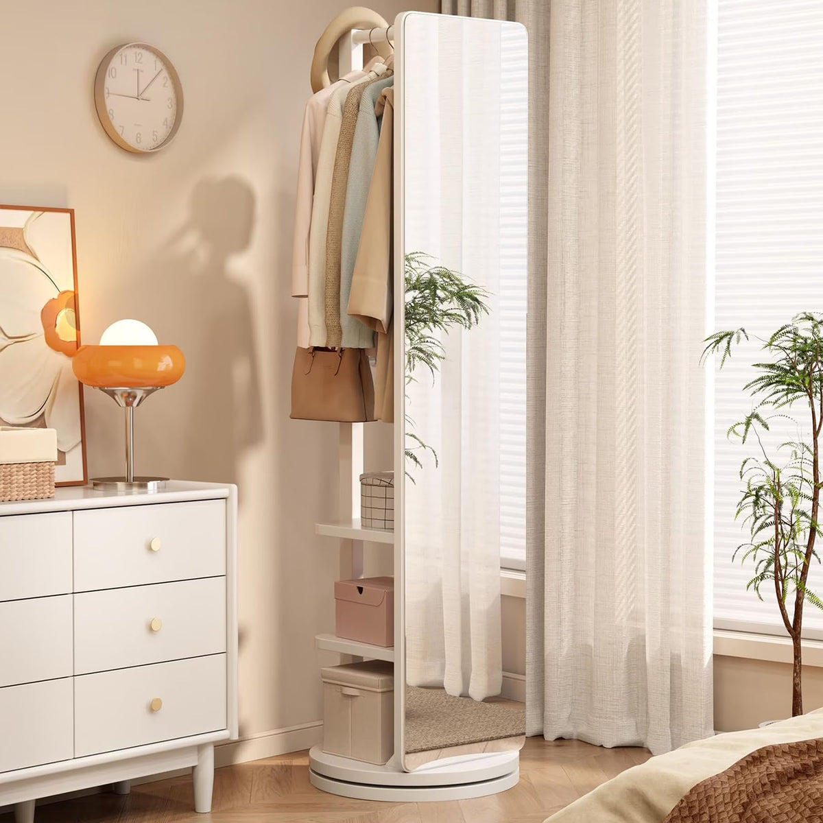 2026 NewFull-Length Mirror on Rubber Wood Frame 65.7 x 17.7 Inches Ideal for Dressing Rooms and Living Spaces for Versatile Use