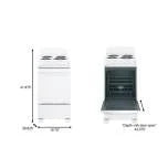 2026 New20-inch electric oven with 4 cooking zones, freestanding, in white