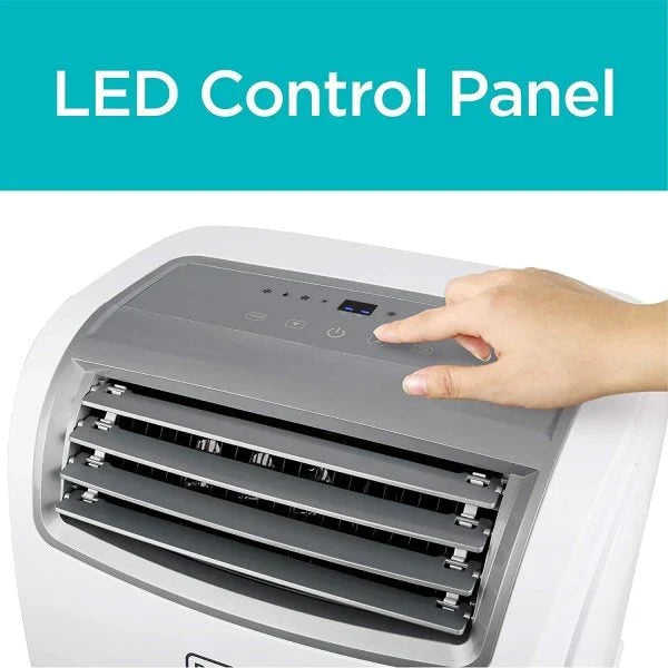 2026 NewBLACK+DECKER Portable Air Conditioner with 14,000 BTU, Heating Function and Remote Control, White