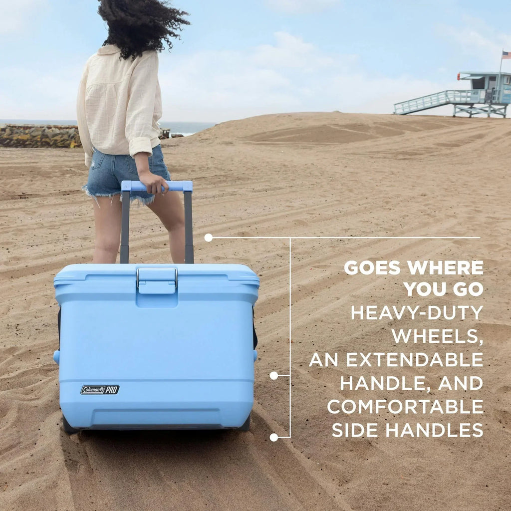 2026 NewColeman Pro 55-Quart Wheeled Hard Cooler