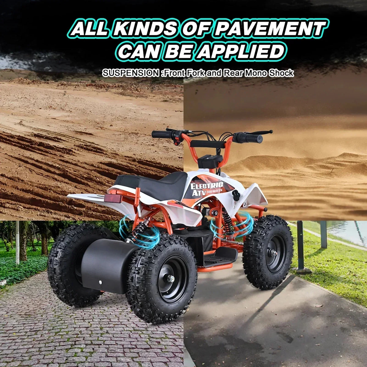 2026 NewAoemoe 500W Ride-On Racer �C 15mph Speed, 36V Battery, 45�C60 Min Play, Blue