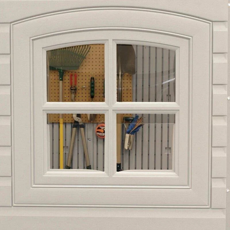 2026 New2025 Side entrance, 4.57 m W x 2.44 m D, plastic tool shed