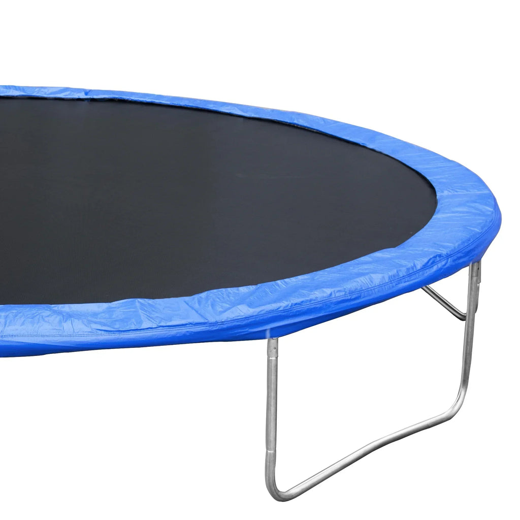 2026 New14FT Outdoor Trampoline with Safety Enclosure, Steel Tube Frame, Ladder & Secure Net - Heavy Duty, Blue