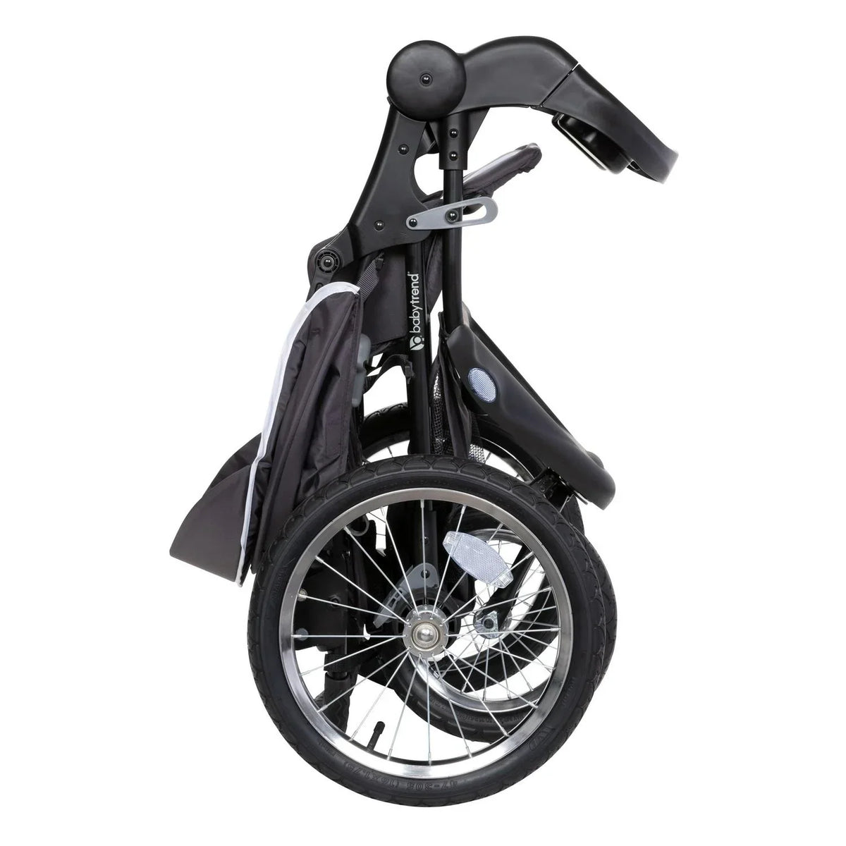 2026 NewBaby Trend Xcel-R8 Plus Jogging Stroller with LED Lights. Liberty Grey