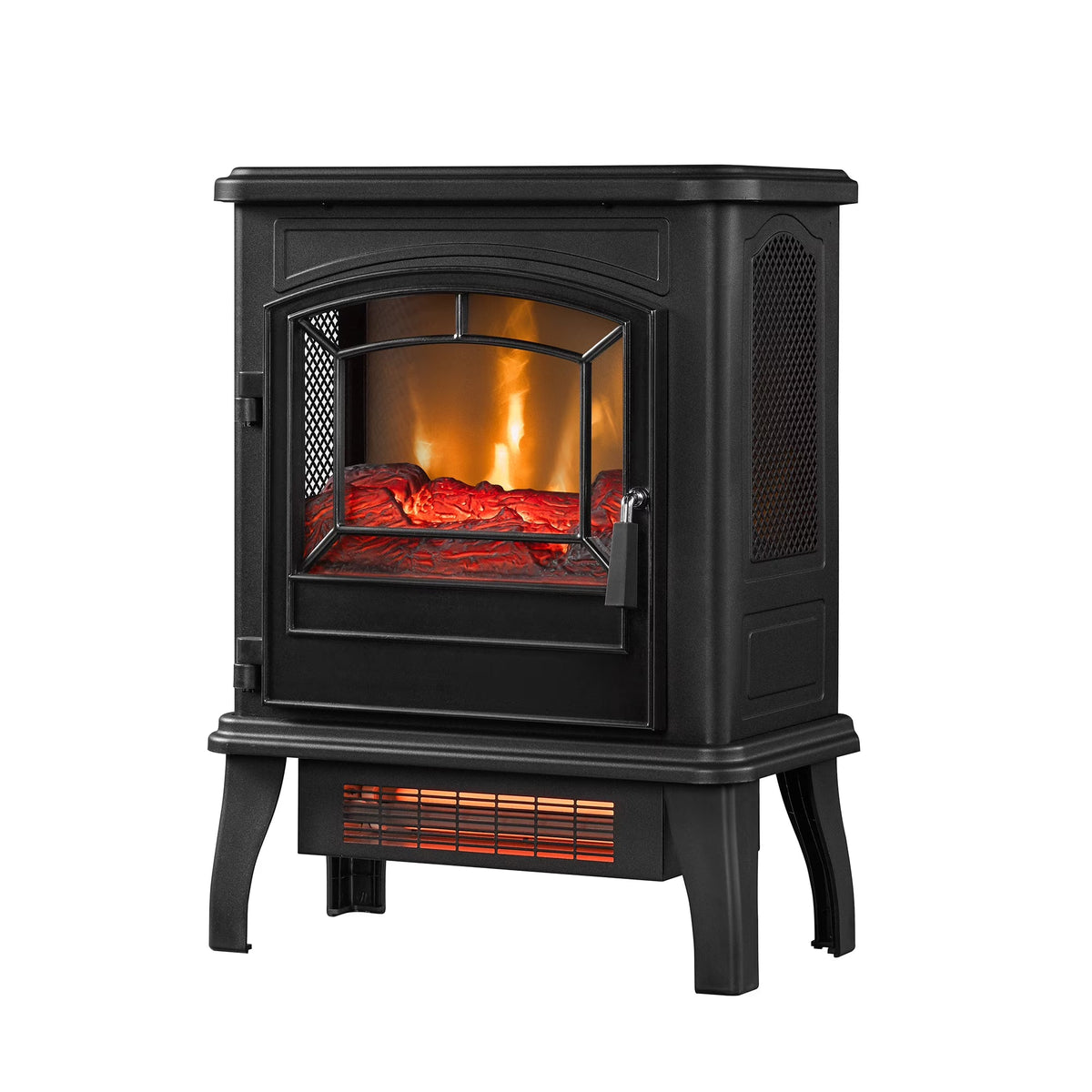 2026 NewClassicFlame 17.5"W Infrared Quartz Electric Stove Heater, Insignia Blue