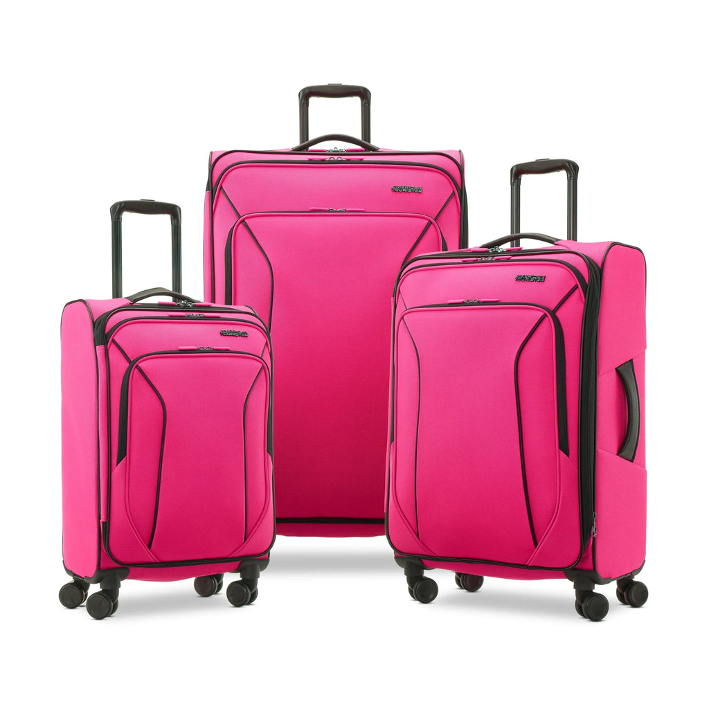 2026 NewAmerican Tourister X-Lite 3-Piece Luggage Set with Spinner Wheels - Light Grey