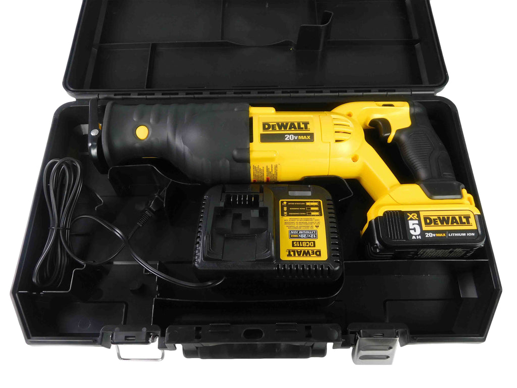 2026 NewDeWalt DCS380P1 20V MAX Cordless Reciprocating Saw Kit with 5Ah Battery, Charger & Case