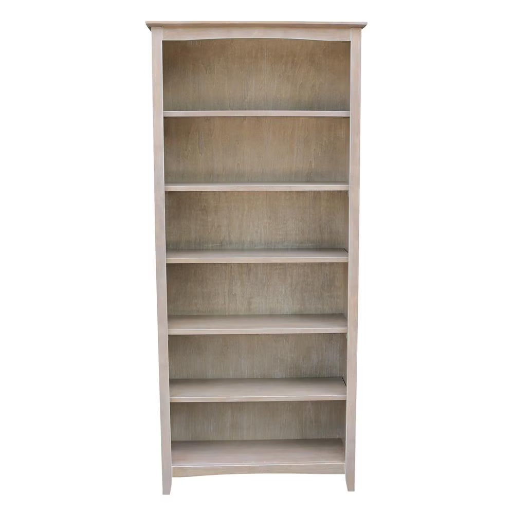 2026 NewInternational Concepts Solid Wood Shaker Bookcase, 72 in H
