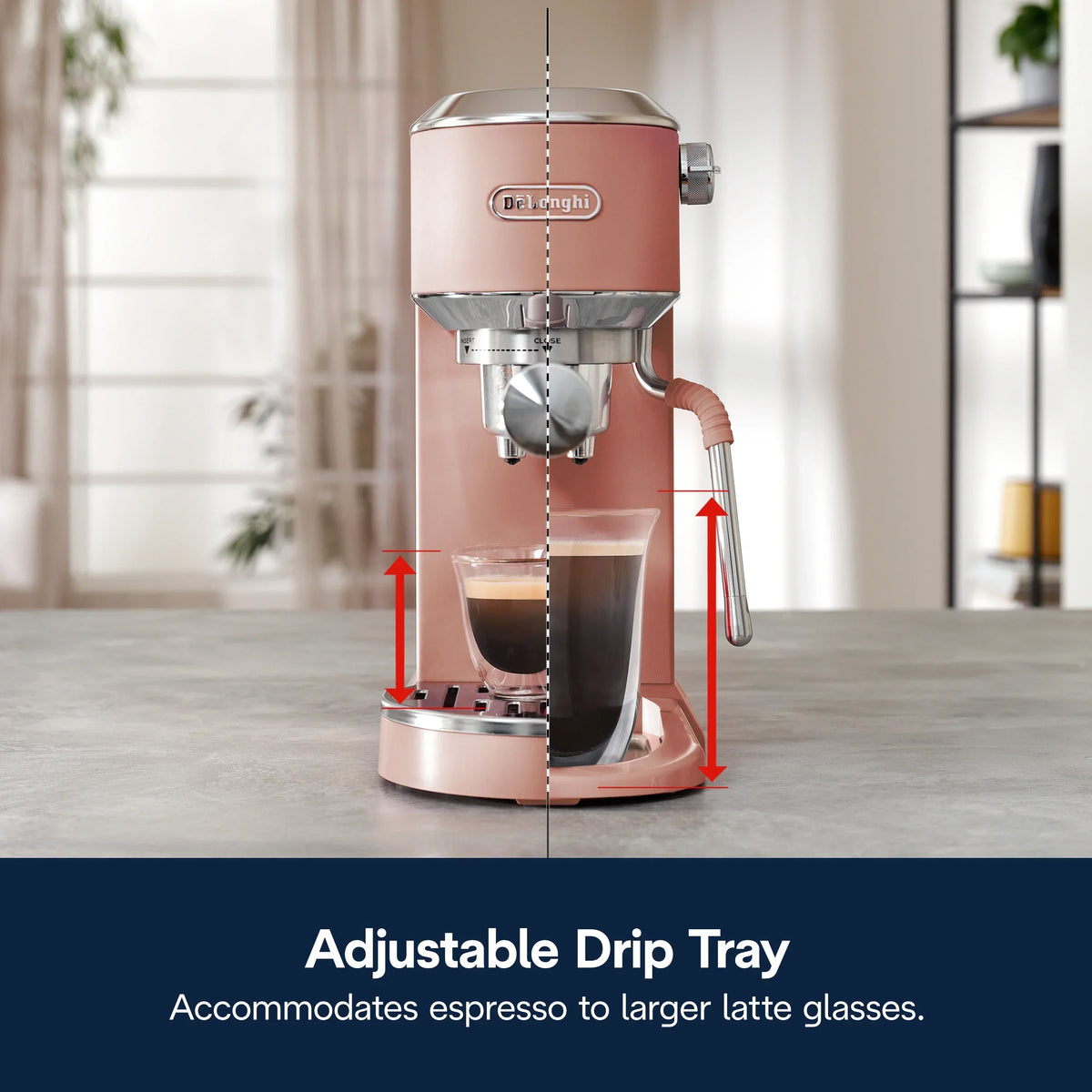 2026 NewDe’Longhi Dedica Duo Espresso Machine, Compact Size with Built in Frother for Latte Art, Brew Espresso, Cold Brew, Lattes & More, Stainless Steel