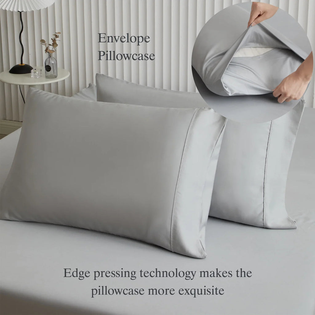 2026 New Lidoloka Luxury Lyocell Bed Sheets Set 4Pcs Queen Size for Adult,Cool&Soft,16" Deep Pocket,White