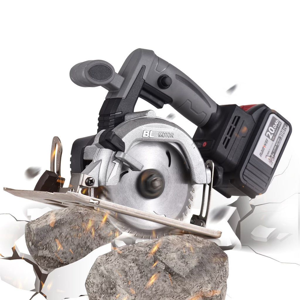 2026 NewNANWEI Circular Saw Electric Saw 21V 7800RPM Cordless Brushless Tile Saw 45 Degree Adjustable Bevel Cutting with 110mm Blade