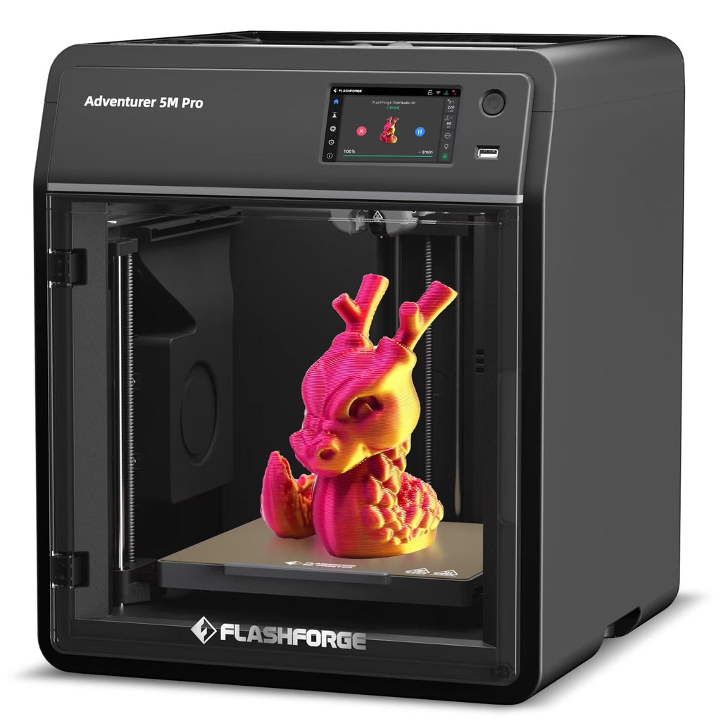 2026 NewFlashforge 3D Printer Adventurer 5M, 3D Printers for Beginners Home DIY, High Speed Print Size 8.7 x 8.7 x 8.7in, Black