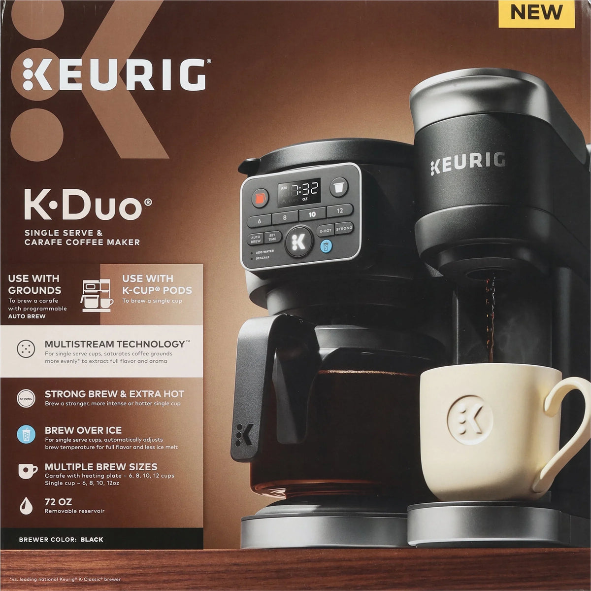 2026 NewKeurig K-Duo Gen 2 Hot & Iced Single Serve & Carafe Coffee Maker