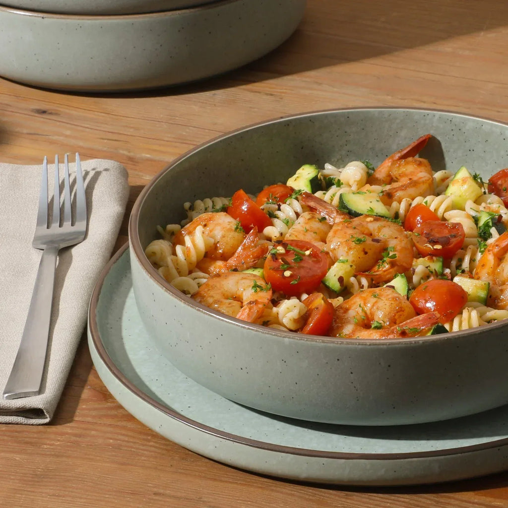 2026 NewGibson Elite Gelston Stoneware Matte Reactive Glaze 16 Piece (Service for 4) Plates and Bowl Dinnerware Set - Grey