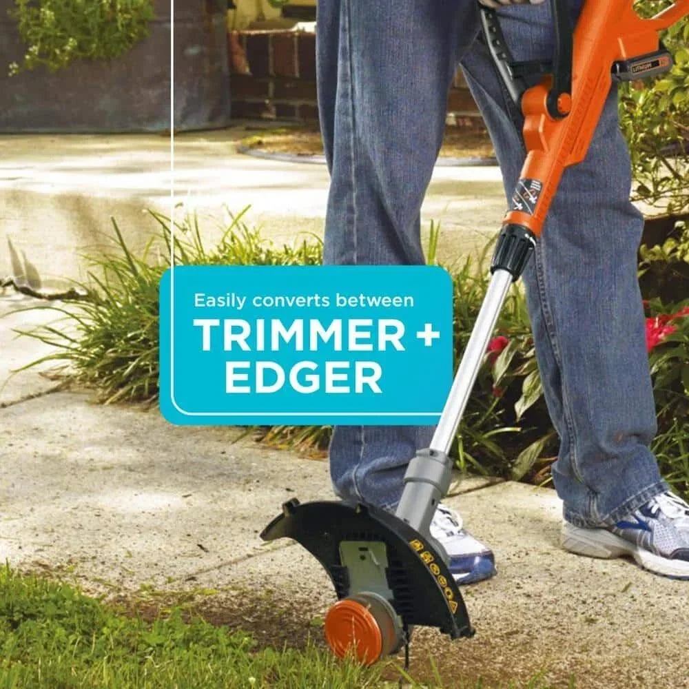 2026 NewBLACK+DECKER 20V Cordless String Trimmer and Edger, 2Ah, Lithium Ion Battery Included