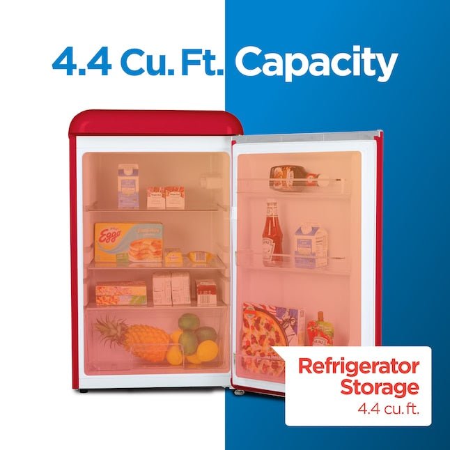 Commercial Cool 4.4-cu ft Mini Fridge ( Red ) Garage Ready