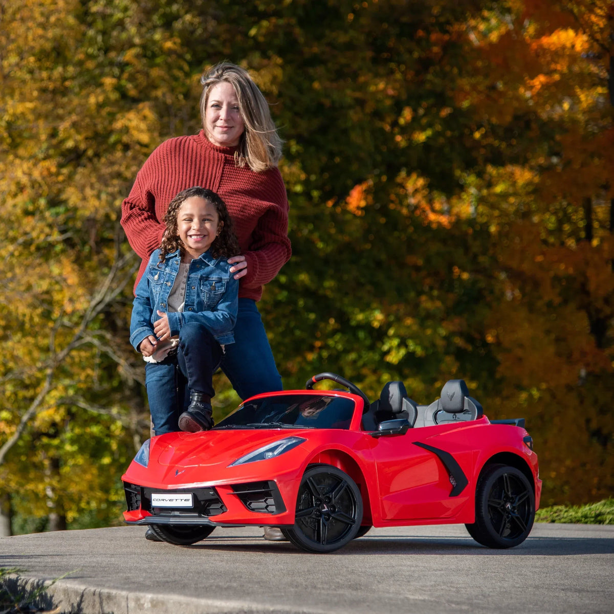 2026 New12V Huffy Corvette Stingray, Battery Powered Ride-On Car, Children Ages 3+, Sounds