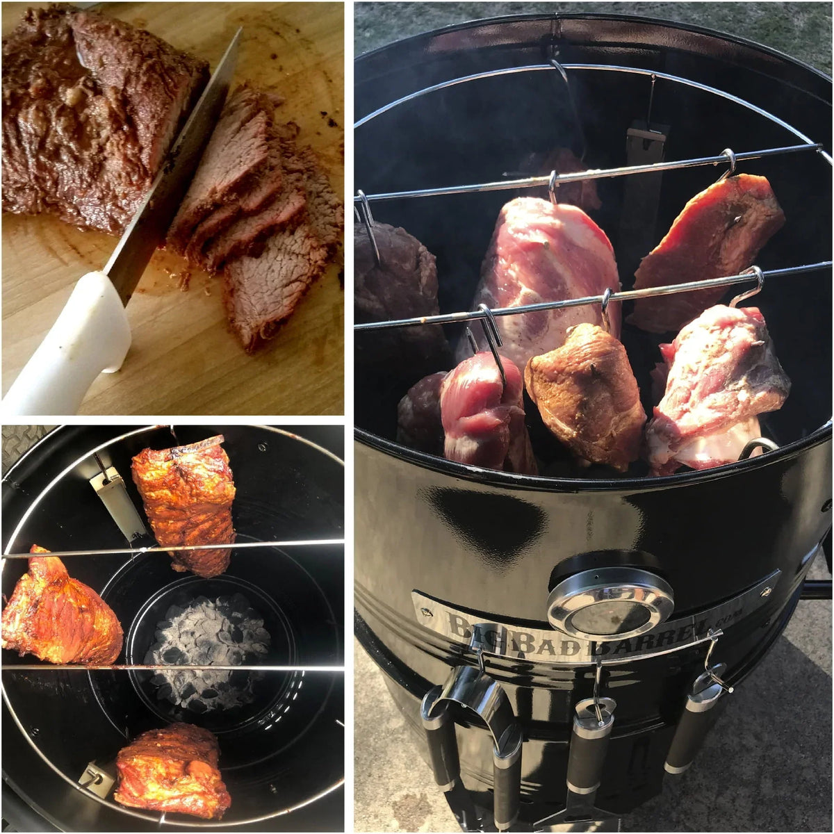 2026 NewBig Bad Barrel BBQ Smoker Grill 5 in 1 Barrel can be used as a Smoker, Grill, Pizza Oven, Table and Fire Pit