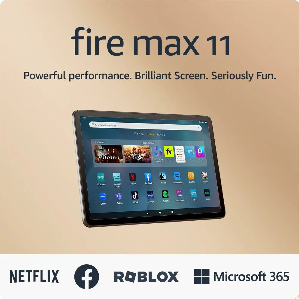 Amazon – Fire Max 11 tablet, vivid 11′′ display, octa core processor, 4 GB RAM, 14 hour battery life, 64 GB – Gray