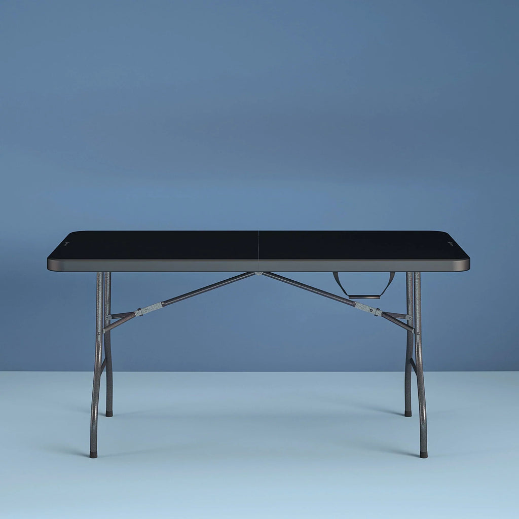 Cosco 6 Foot Centerfold Folding Table, Black