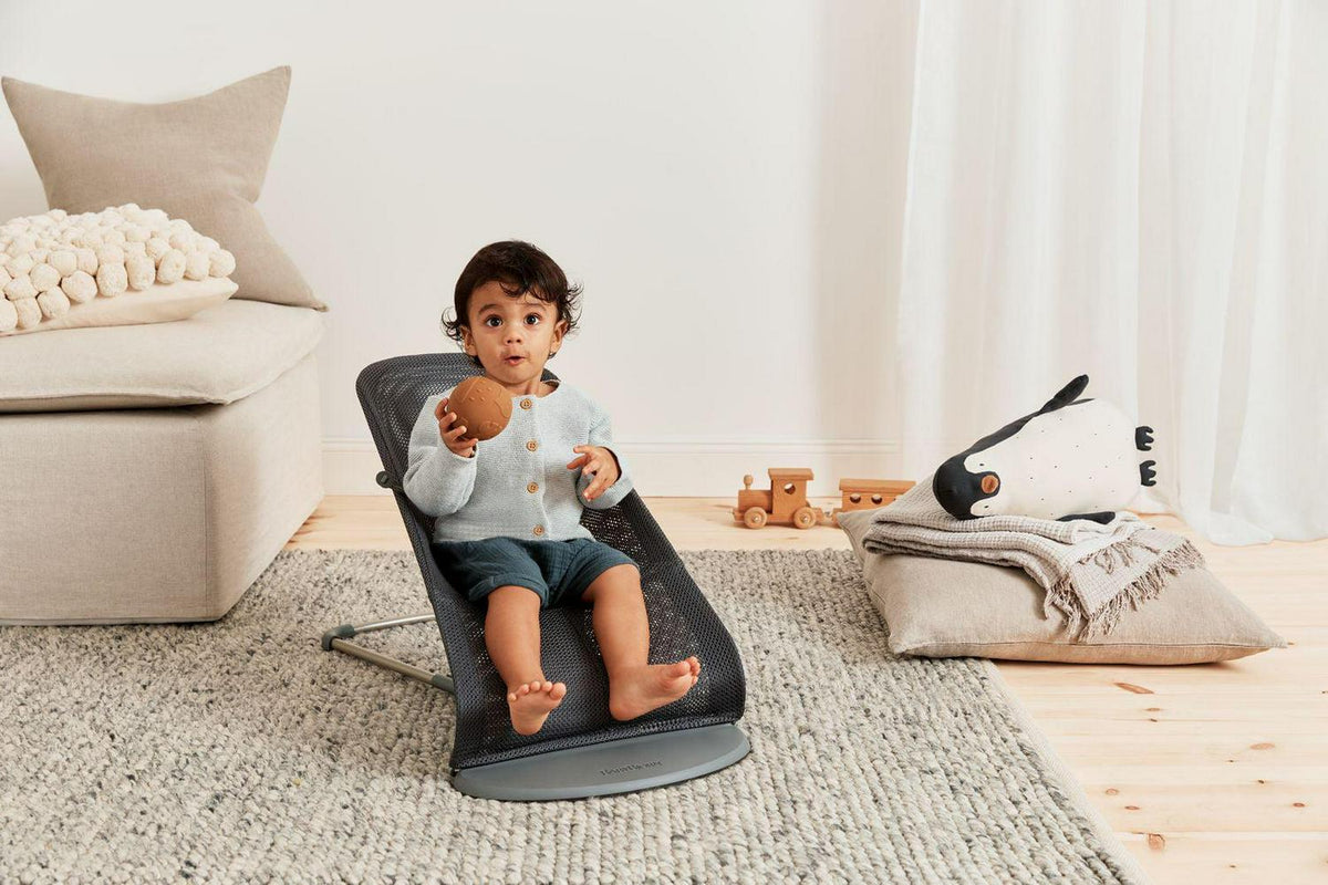2026 NewBabyBjorn Bouncer Bliss - Anthracite. Mesh