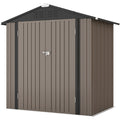 Patiowell 6-ft x 4-ft Galvanized steel Metal Storage Shed
