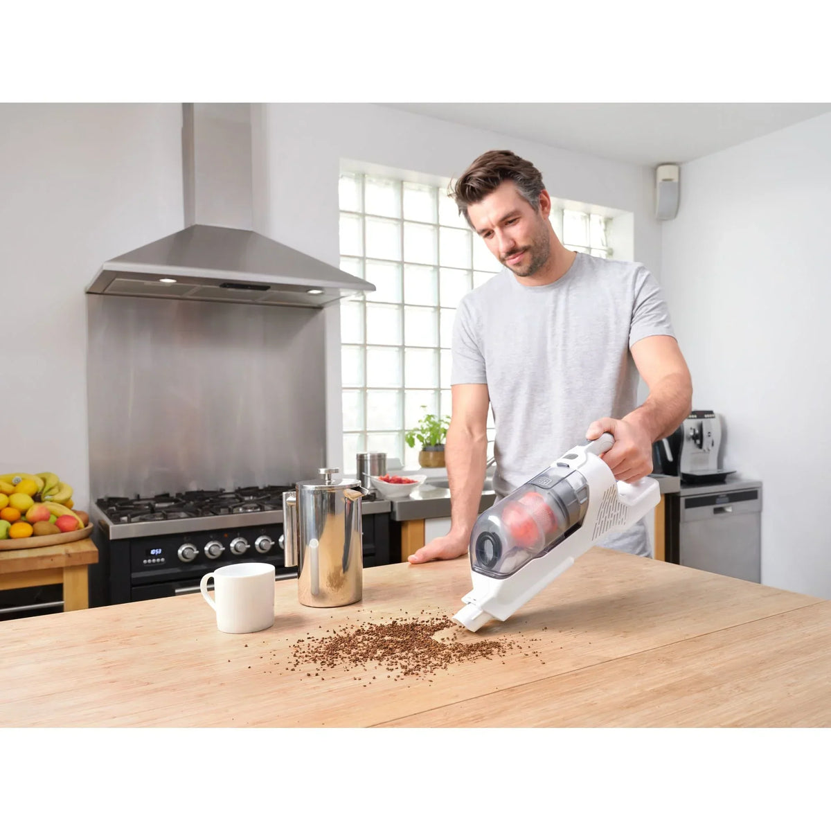 2026 NewBLACK+DECKER POWERSERIES+ 20V MAX Cordless Stick Vacuum, with Anti-Tangle Brush Bar, Convertible to Handheld, 44 Minute Run-Time, BHFEA520J