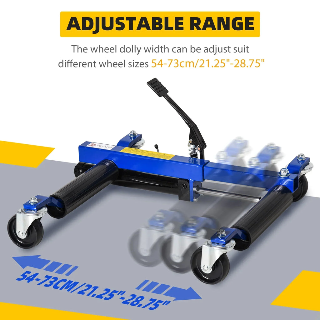 2026 NewDURHAND 4 Wheel Dolly Portable for Lifting Vehicles, 1465 lbs Weight Capacity