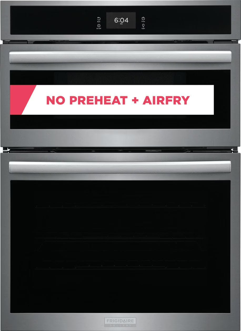 2026 NewFrigidaire Gallery GCWM3067AD 30 inch Black Stainless Wall Oven and Microwave Combination