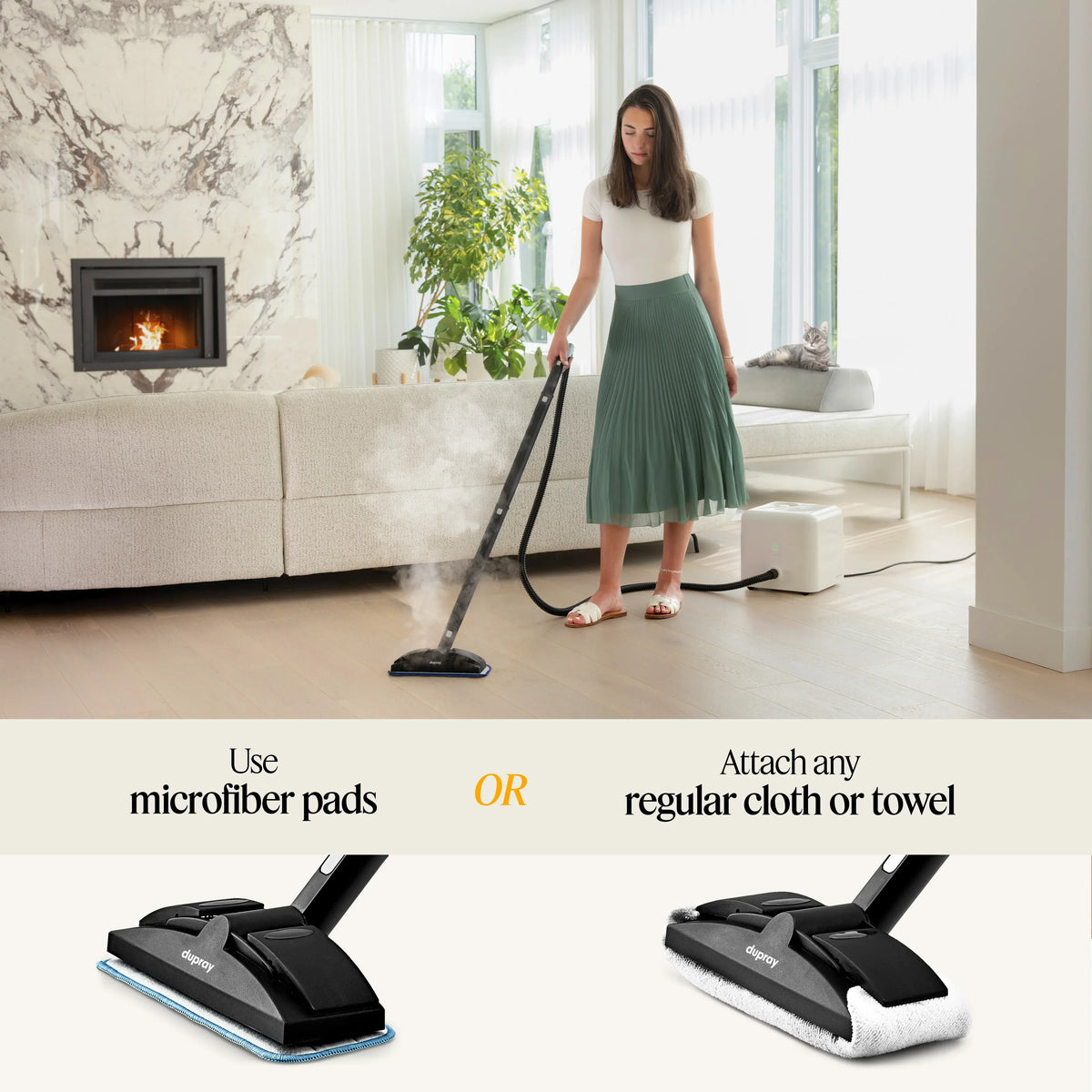 2026 NewDupray Neat Steam Cleaner 17-Piece Kit �?Our bestselling multipurpose steam cleaner with all the tools to clean, detail, sanitize*, deodorize floors, grout, bathrooms, kitchens and more. 1500w