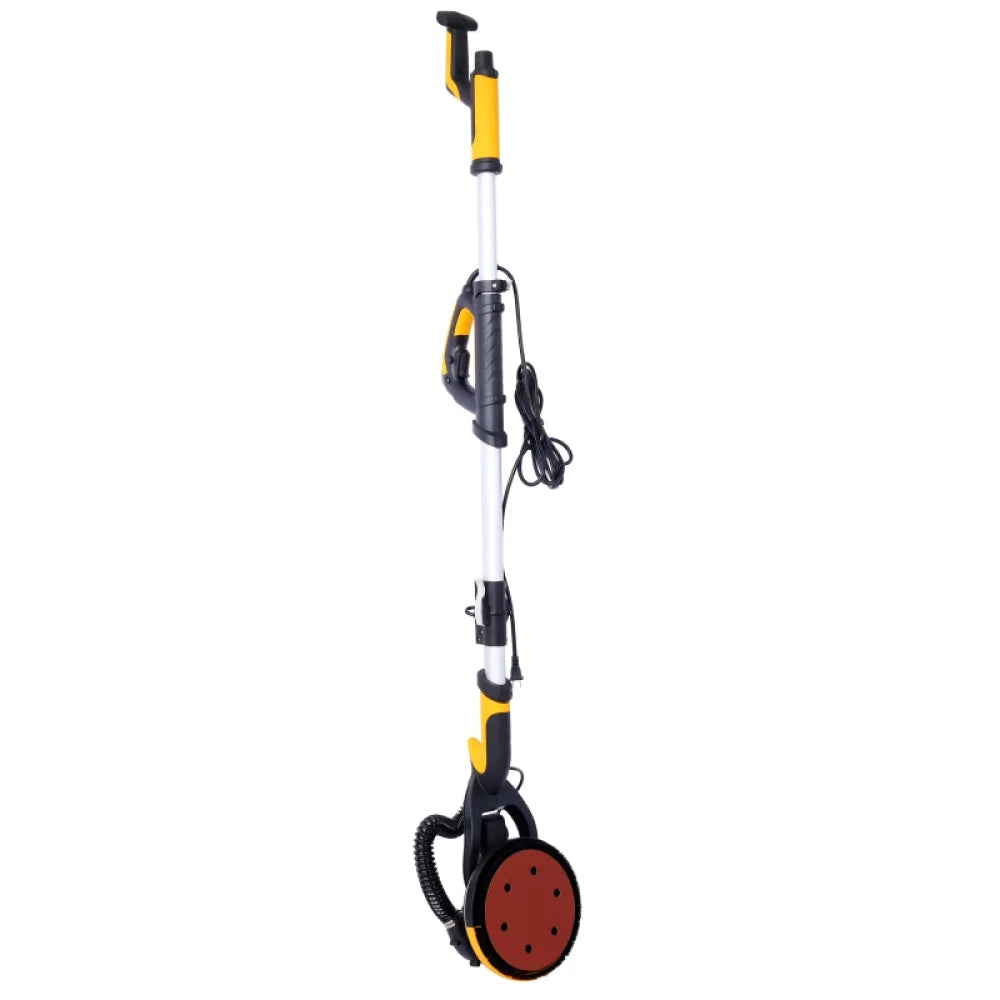 2026 NewDrywall Sander, 780W Electric Drywall Sander with Vacuum Dust Collection 6.5A Motor Dustless Floor Sander with Variable Speed 900-1800RPM, LED Light, Extendable & Foldable Handle,