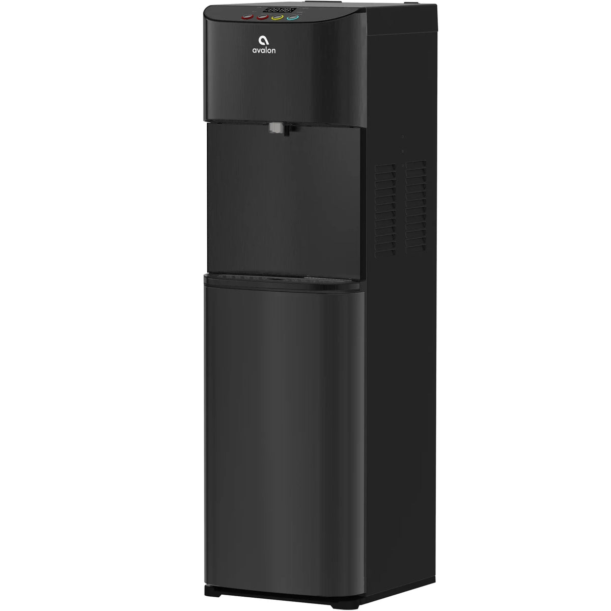 2026 New Avalon Electric Bottleless Water Cooler Water Dispenser - 3 Temperatures, Digital Clock with Temperature Control, Self Cleaning, Black Stainless Steel
