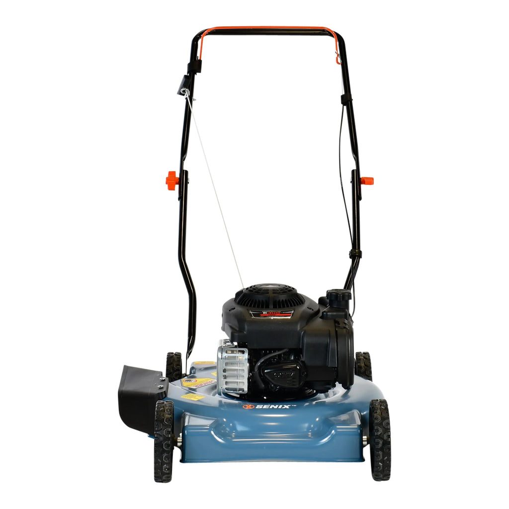 2026 NewSENIX Gas Lawn Mower, 20-Inch, 125 cc 4-Cycle Briggs & Stratton Engine, Push Lawnmower with Side Discharge, 3-Position Height Adjustment, LSPG-L2, Blue
