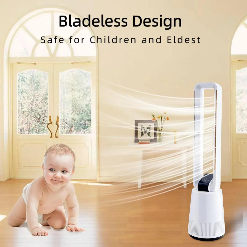2026 NewDubbin 38 in 3-Speed Bladeless Oscillating Electric Household Fan