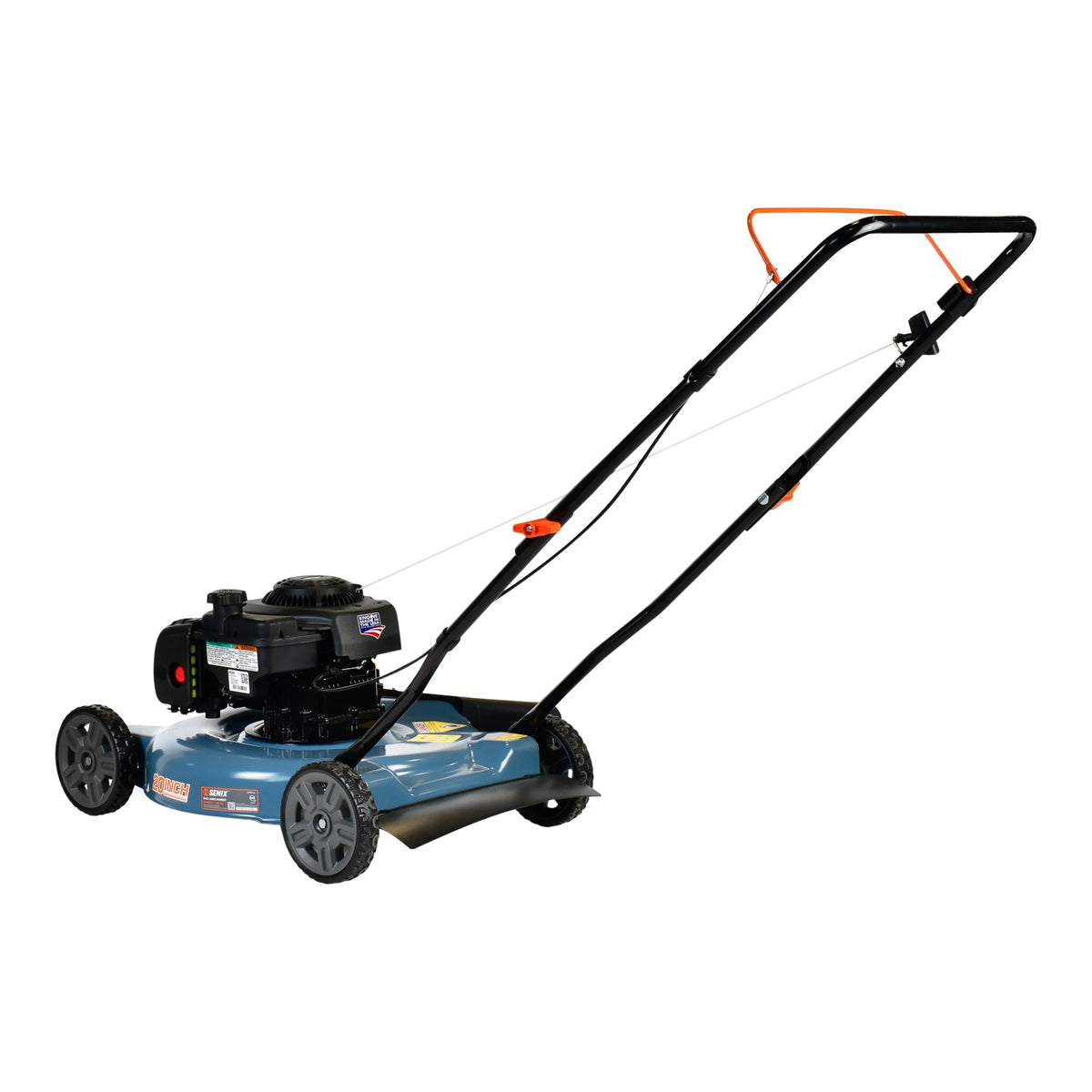 2026 NewSENIX Gas Lawn Mower, 20-Inch, 125 cc 4-Cycle Briggs & Stratton Engine, Push Lawnmower with Side Discharge, 3-Position Height Adjustment, LSPG-L2, Blue