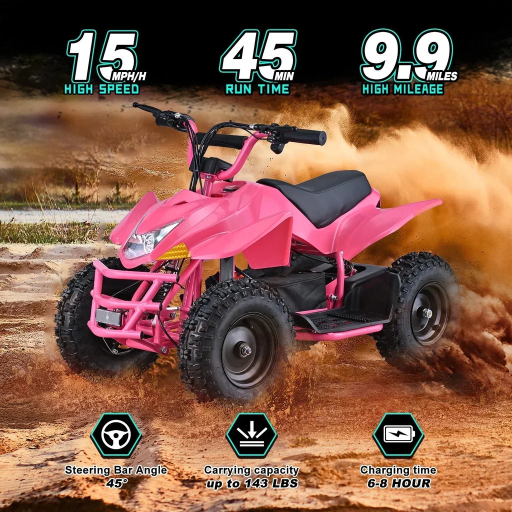 2026 NewAoemoe 500W Ride-On Racer �C 15mph Speed, 36V Battery, 45�C60 Min Play, Blue