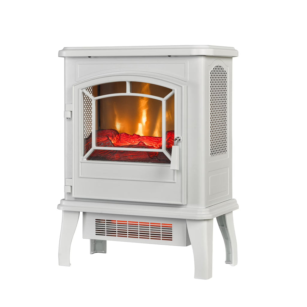 2026 NewClassicFlame 17.5"W Infrared Quartz Electric Stove Heater, Insignia Blue