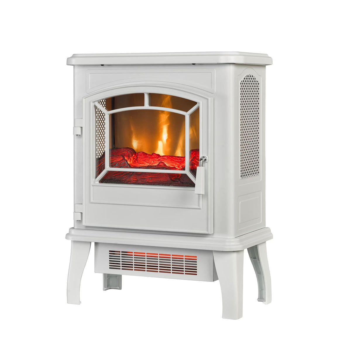 2026 NewClassicFlame 17.5"W Infrared Quartz Electric Stove Heater, Insignia Blue