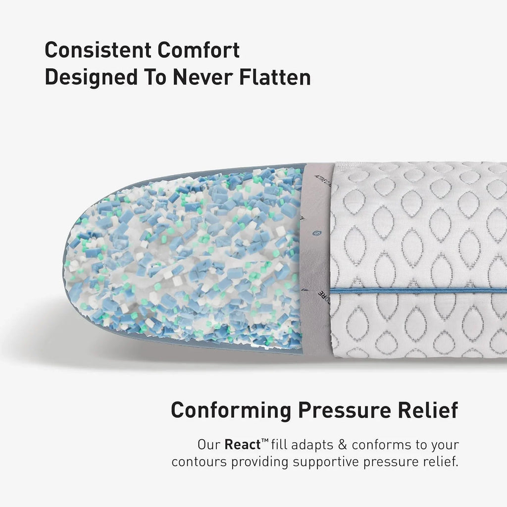 2026 NewBedgear Frost Performance Pillow - Size 3.0 - Cooling Bed Pillow for Hot Sleepers - Medium Firmness Pillow for All Sleep Positions, Hypoallergenic