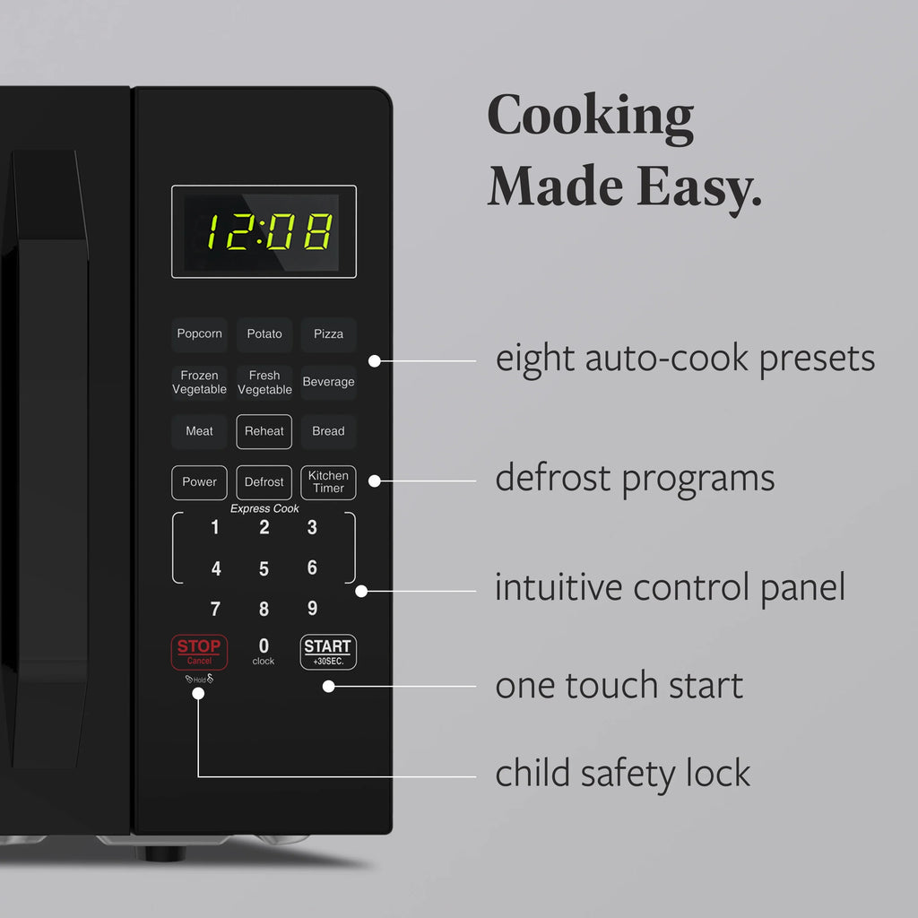 2026 NewFarberware 1.1 Cu. Ft. 1000-Watt Compact Microwave Oven, Black