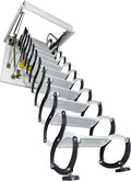 2026 NewAttic Ladder Rough Opening Size 30 Inch x 30 Inch 12 Steps 9.8 Feet Height