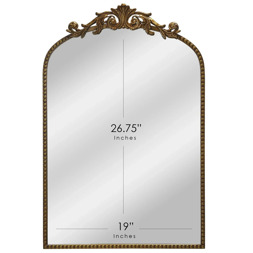2026 NewBetter Homes & Gardens 20" x 30" Arch Metal Wall Mirror Décor in Gold