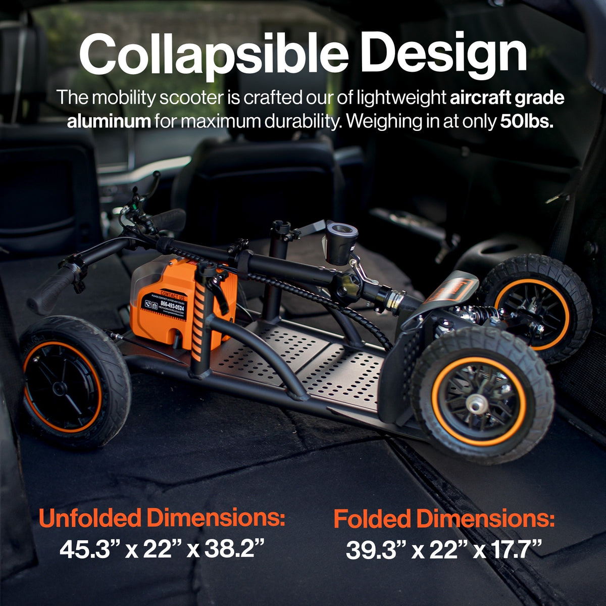 SuperHandy Explorer- 350 Lbs Rugged Mobility Scooter